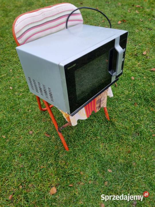 Mikrofala SHARP z Grillem Płaskie dno bez Kuchenki mikrofalowe łódzkie Bełchatów sprzedam