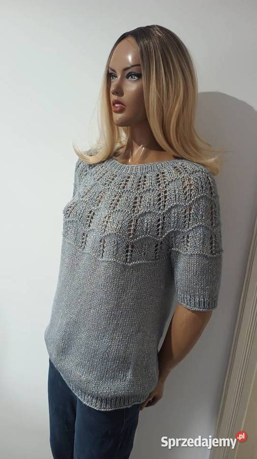 Sweterek ręcznie robiony na drutach Moda i Styl Ostrów Wielkopolski