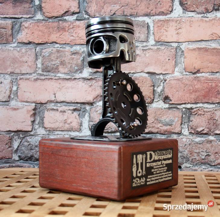 Puchar Czaszka Tłok Scrap Metal Art Dębica sprzedam