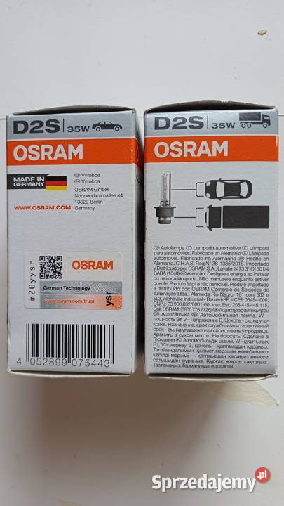 Żarniki Xenon firmy OSRAM P32d2 D2S 35W Warszawa