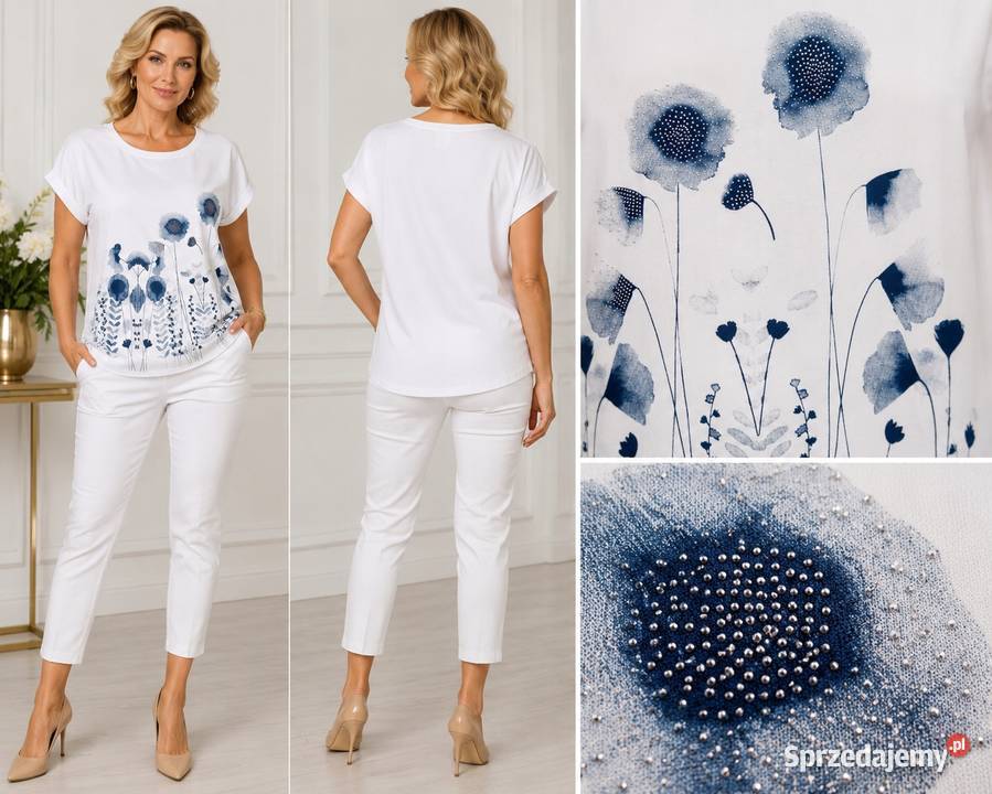 Bluzka damska Cekiny koronki kamienie glamour Pątnów sprzedam