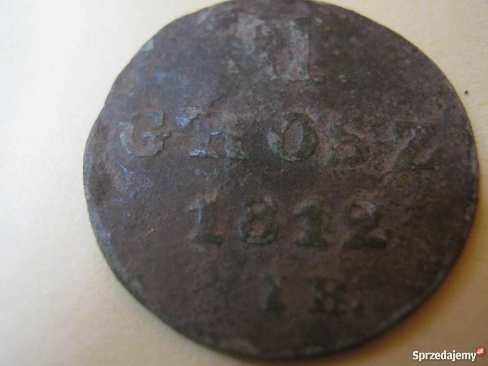 1 Grosz 1812 Księstwo Warszawskie Numizmatyka Kraków