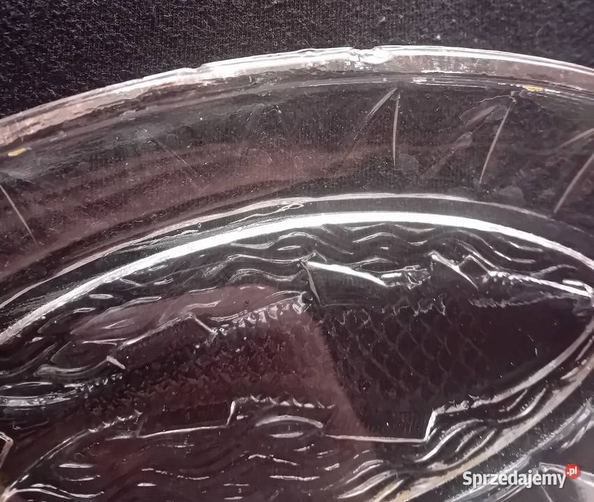 Komplet śledziówek z rybą 16 huta Zawiercie Porcelana i szkło Koźminek