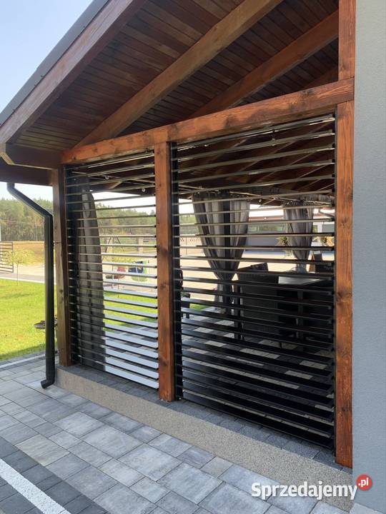 Zaluzje ogrodowe Shuttersy ruchome deseczki azur