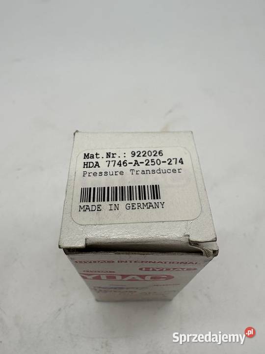 Hydac 7746A250274 Czujnik ciśnienia 250bar Warszawa