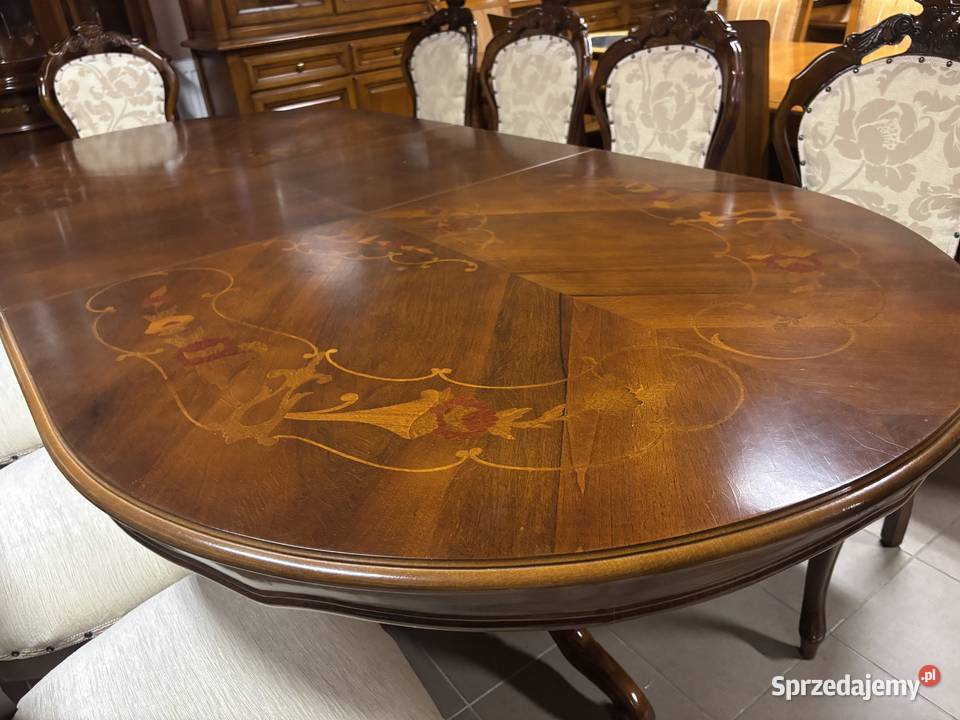 Piękny Stylowy Zestaw Włoski Rozkładany Stół 10 lubuskie Gorzów Wielkopolski