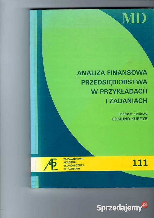 książka ANALIZA FINANSOWA PRZEDSIEBIOSTWA W Poznań