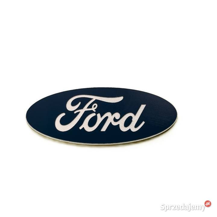 Emblemat Ford 60x24mm niebieskobiały naklejka