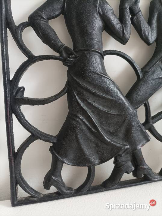 Żeliwny relief Buderus Art Deco Dzierżoniów