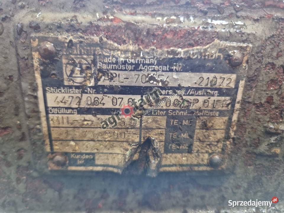 Przedni most Fendt 310 ZF APL 700F4