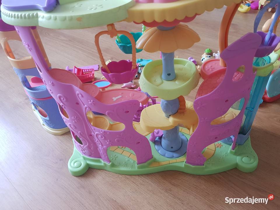 Littlest pet shop duży zestaw plac zabaw hotel Rożki