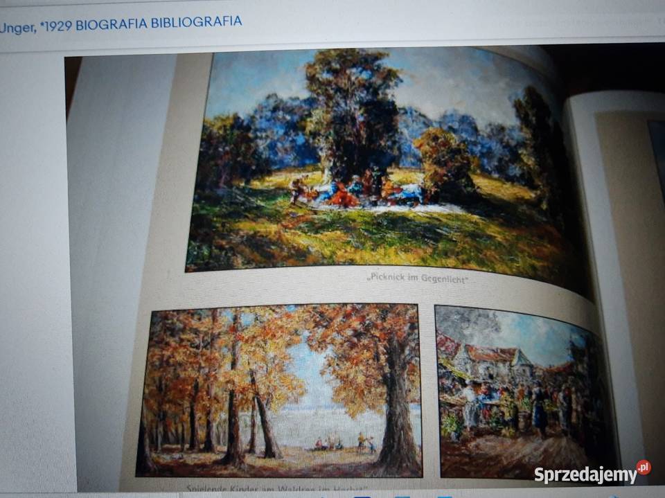 Obraz Heinz Wolfgang Unger 1929 PIKNIK Malarstwo Siemianowice Śląskie