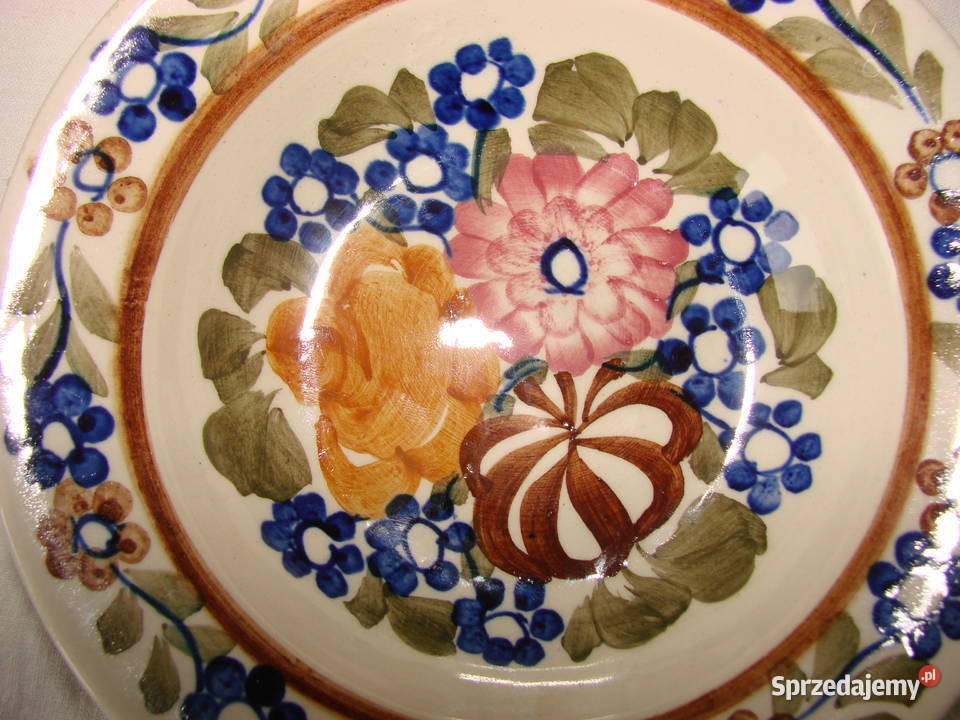Włocławek fajansowy talerzyk PRL Pruszcz Gdański