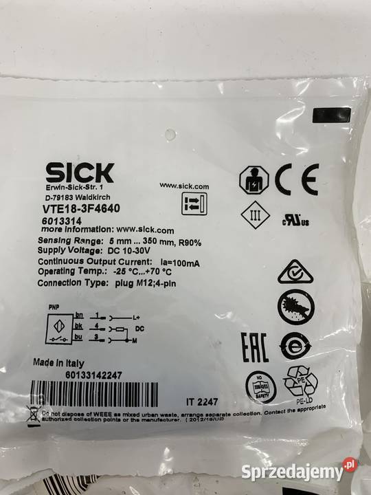 Sick VTE183F4640 Photoelectric sensor