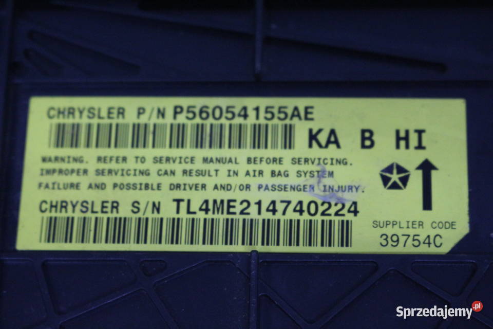 DODGE NITRO MODUŁ SENSOR PODUSZEK P56054155AE Prochowice
