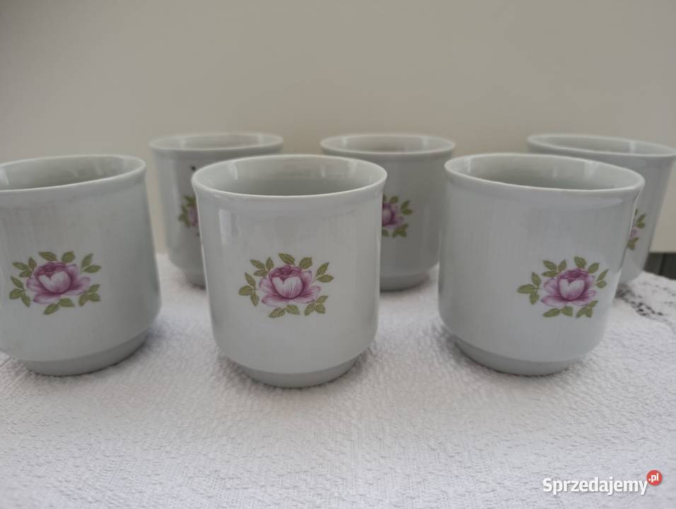 Kubki nieużywane 6 sztuk Chodzież PRL świętokrzyskie Kielce