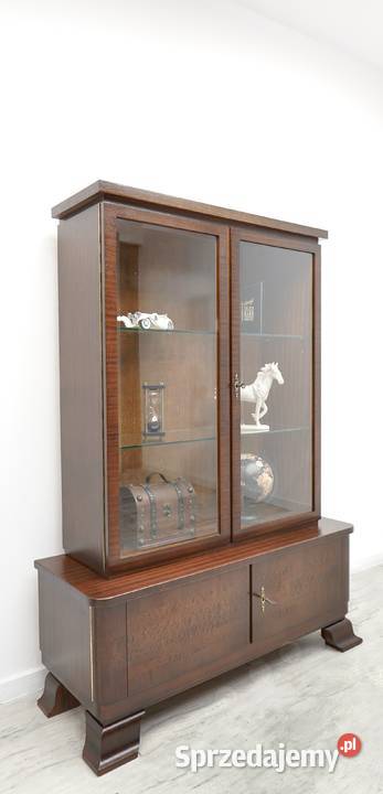 Zabytkowa witryna z lat 30tych w stylu art deco Meble Jerka sprzedam