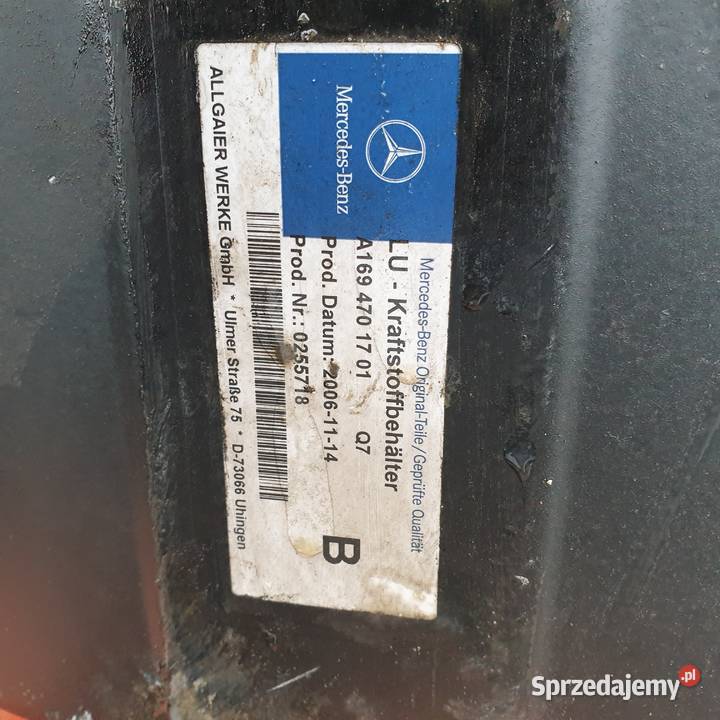 MERCEDES B W245 15 BAK ZBIORNIK PALIWA osobowe Łochowice