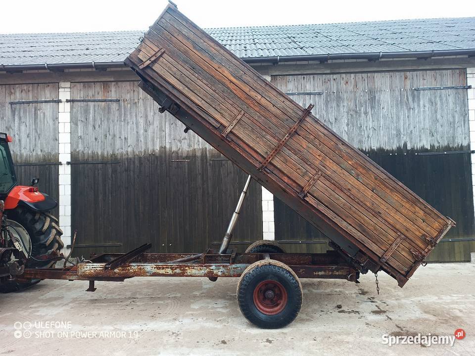 Przyczepa wywrotka 6t na 3 strony z hamulcem sprzedam