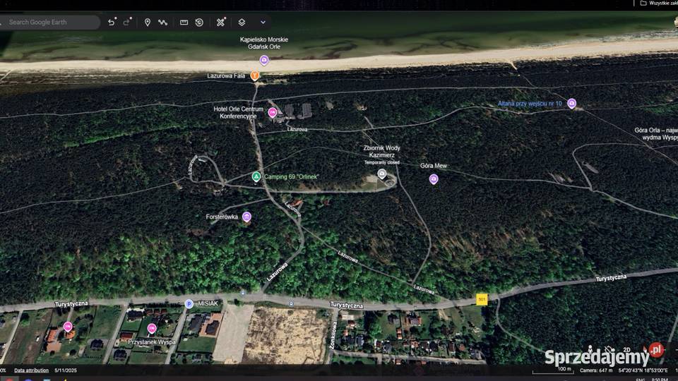 Duża działka budowlana w Gdańsku morzem w pełni