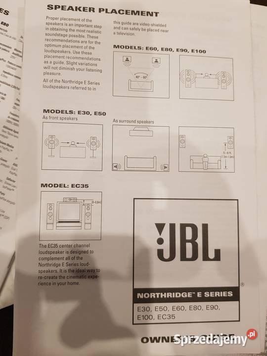 Zestaw kolumn JBL NORTHRIDGE seria E Rydułtowy