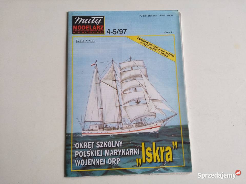 Mały Modelarz 451997 okręt szkolny marynarki Modelarstwo Dąbrowa Górnicza