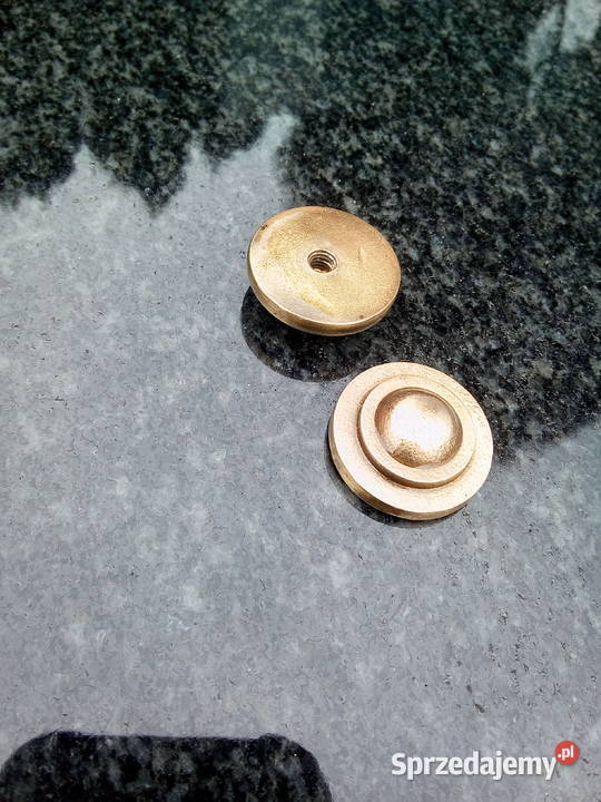 Rozetka mosiądz chrom tablica nagrobna granit Strzegowo