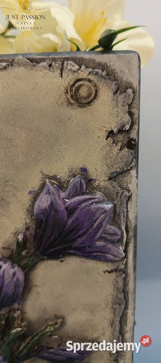 Ręcznie malowana szkatułka drewniana z motywem Ostróda sprzedam