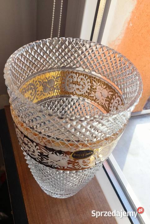 Piękny wazon kryształowy Bohemia Wrocław sprzedam
