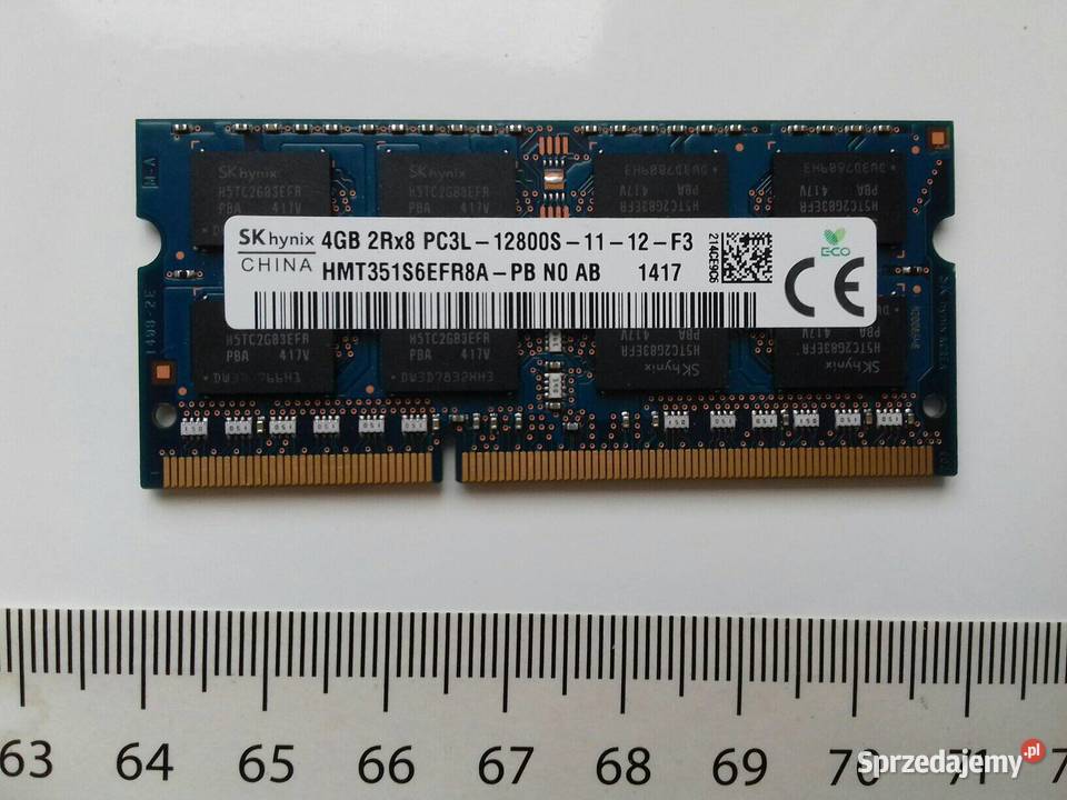 SK hynix DDR3 4GB PC3L12800S SODIMM 135V 1600MHz Bydgoszcz sprzedam