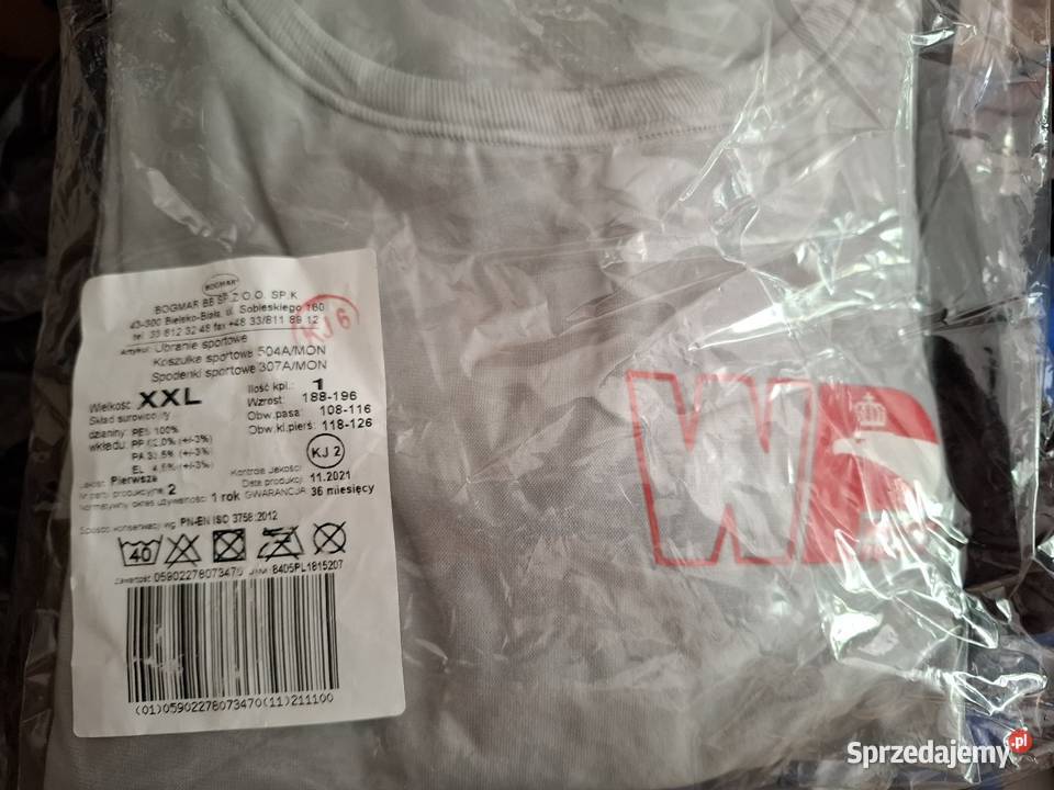 Ubranie sportowe MONWP dres komplet rozmiar XXL Odzież sportowa sprzedam