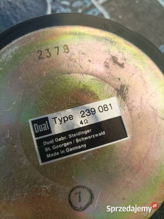 Głośniki niskotonowe Dual 4 Ohm 20 vintage Elektronika Płock