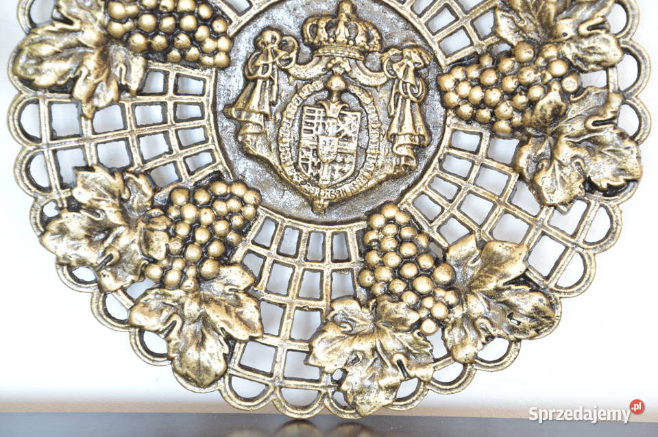 rzeźba odlew płaskorzeźba stara metal zestaw