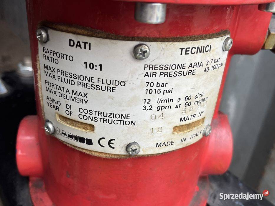 Pompa do pneumatycznego przesylu płynu kleju wielkopolskie Tuliszków