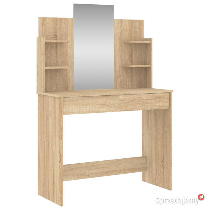 Toaletka z lustrem dąb sonoma 96x39x142 WM837576 Dom i Ogród Warszawa