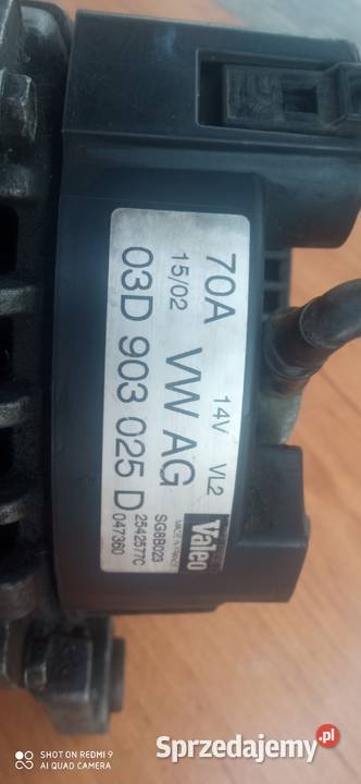 Alternator Seat Skoda Volkswagen firmy Valeo podkarpackie Oleszyce