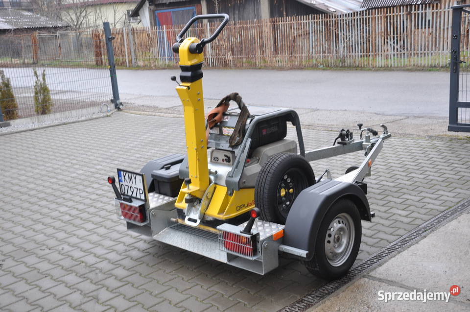 Przyczepka do transportu zagęszczarki Wynajem Myślenice