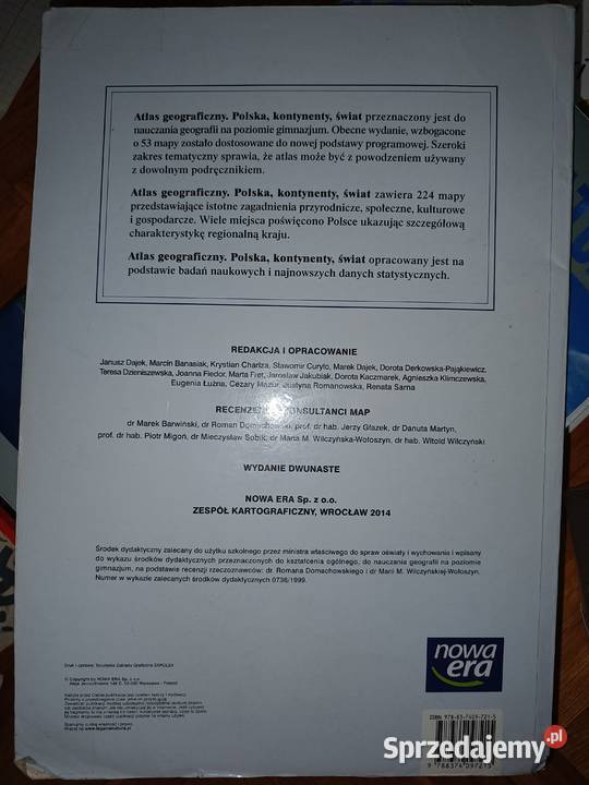 Atlas geograficzny gimnazjum nowa era
