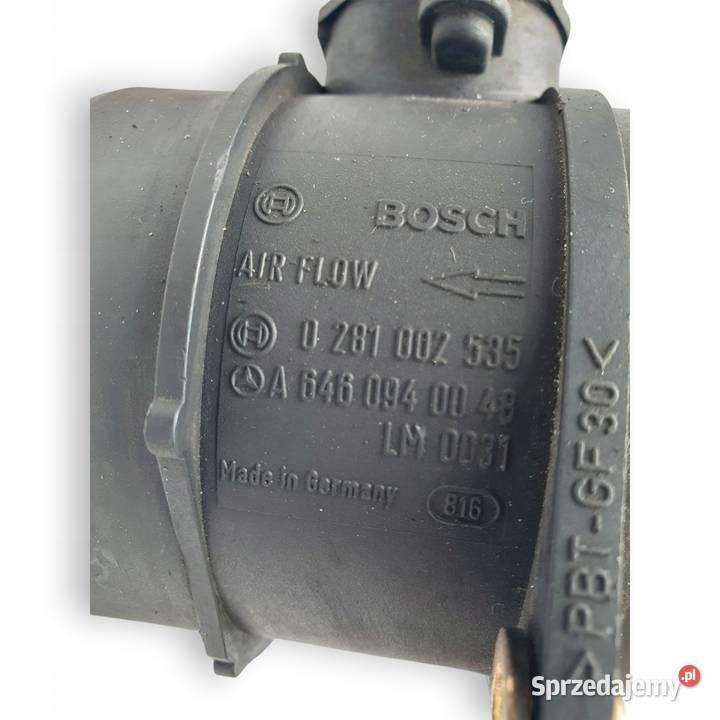 PRZEPŁYWOMIERZ MercedesBenz Klasy E C 0281002535 lubelskie Chełm
