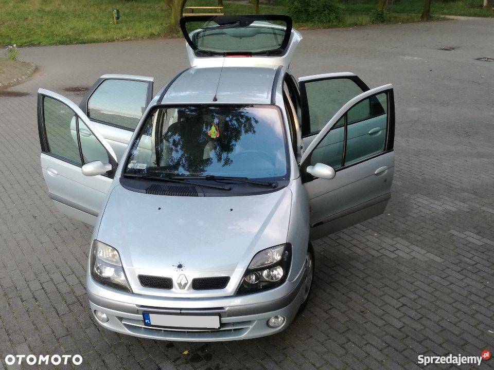 Renault scenic 2002 skóra climatronic NAVI światła przeciwmgielne wielkopolskie