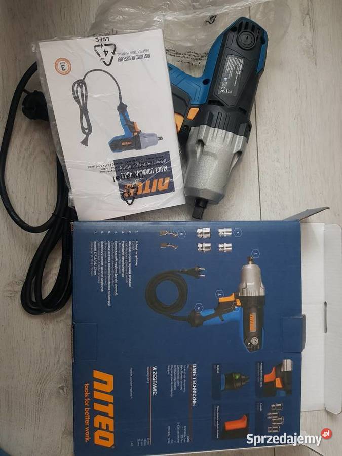 Klucz udarowy elektryczny Niteo 3 lata gwarancji