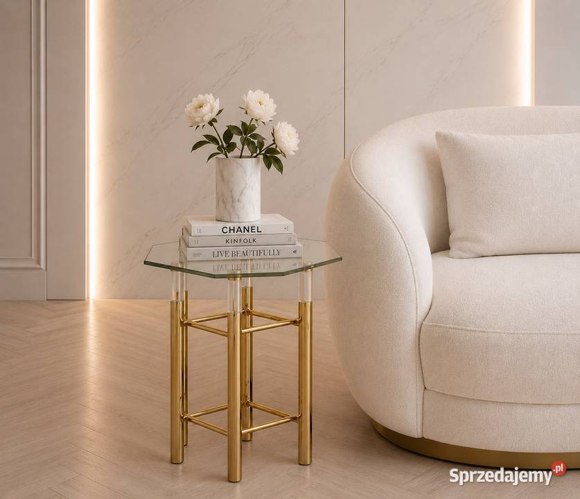 Konsola komoda złota Amaretto Premium 170x40x80
