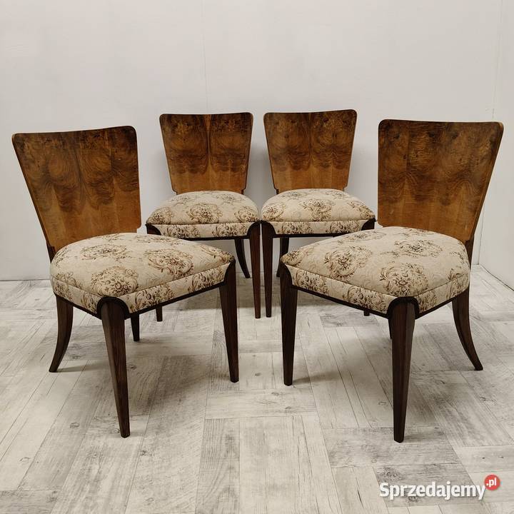 krzesło krzesła vintage art Deco design Halabala łódzkie Radomsko sprzedam