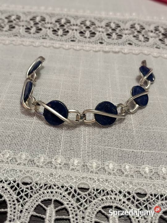 Srebrna bransoletka z kamieniem srebro Wodzisław Śląski