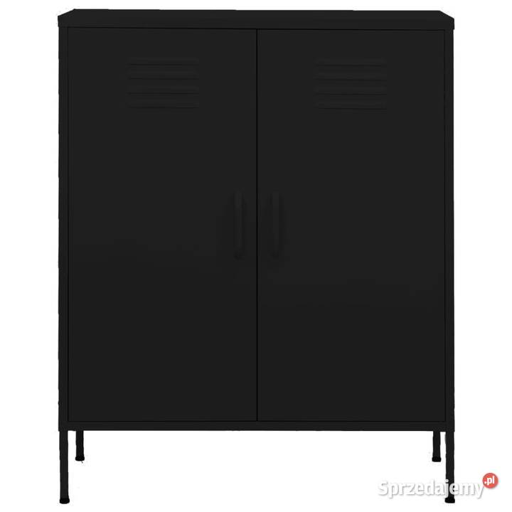Szafka czarna 80x35x1015 stalowa WM336169 mazowieckie Warszawa