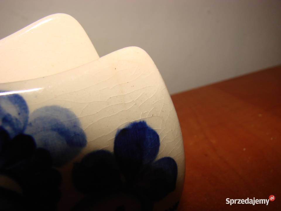 Włocławek fajansowy serwetnik PRL Pruszcz Gdański