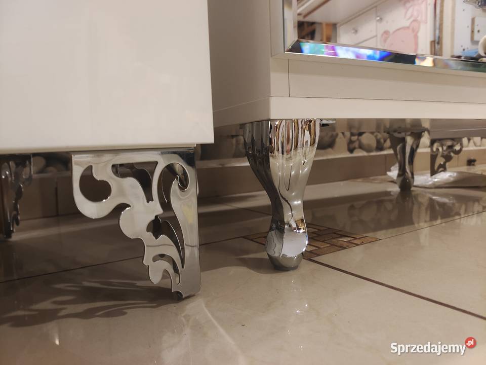 Zestaw komoda Glamour 2 szafki nocne MDF Nowy Sącz