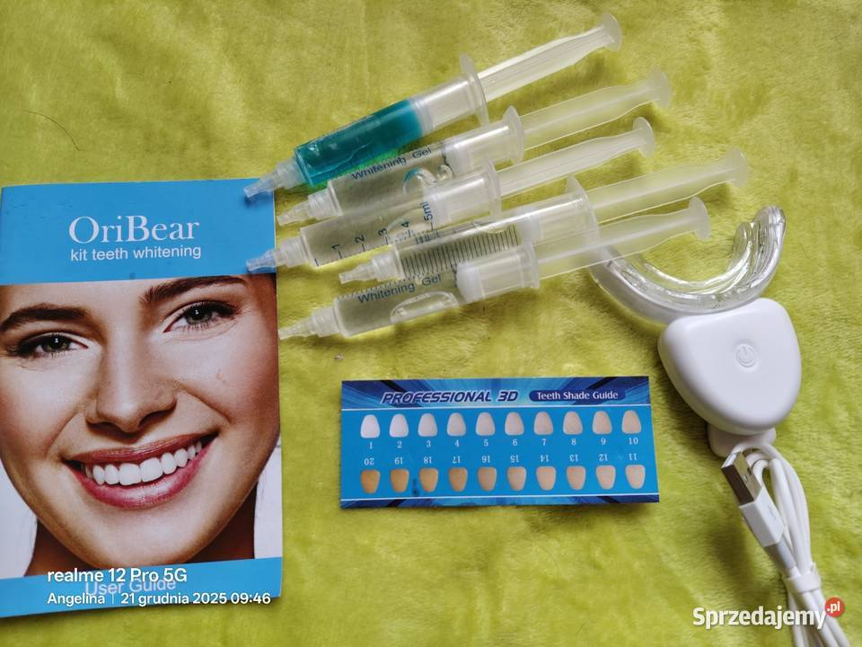 Profesjonalny zestaw do wybielania zębów LED Pielęgnacja zębów łódzkie