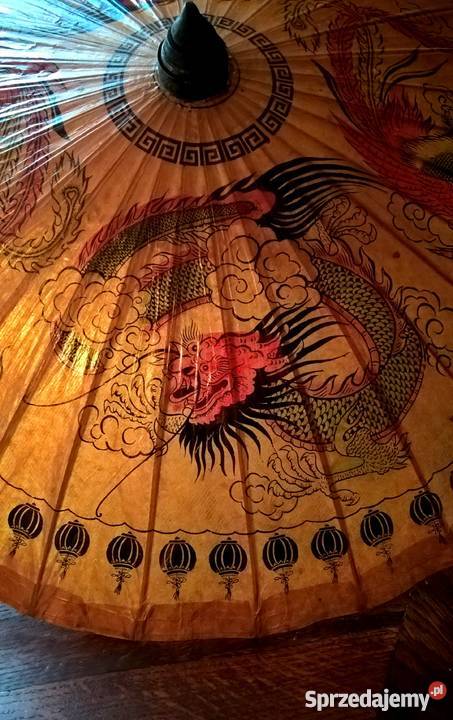 Duża orientalna parasolka ręcznie malowana Kluczbork