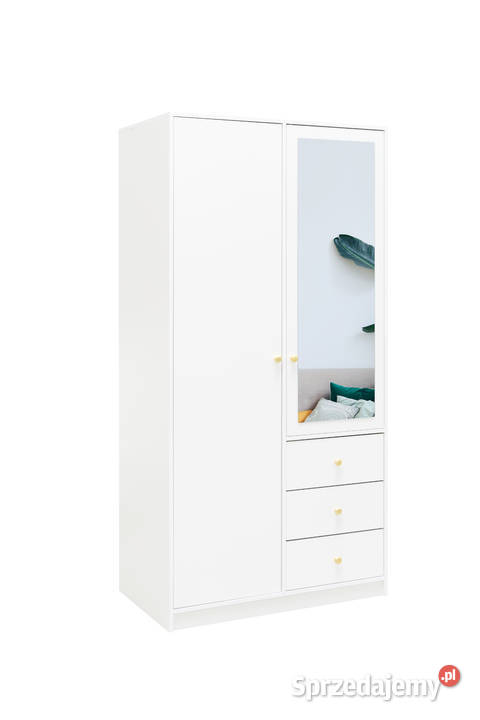 Szafa 2 drzwiowa z lustrem Siena Darmowa dostawa 58cm łódzkie Wieruszów sprzedam